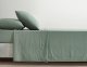 Stone Washed Full Size Sheet Set - 4-Piece Extra Soft Breathable Wrinkle & Fade Resistant 14-Inches Deep Pocket Sheets & Pillowcases Set - Full, Sage Green