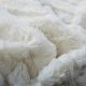 White Ivory Super Soft Warm Polar Faux Fur with Throw Blanket 63 x 87