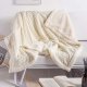 Blanket Fleece Throw – 51x63, Beige – Soft, Plush, Fluffy, Fuzzy, Warm, Cozy, Thick – Perfect for Couch, Bed, Sofa, Chair - Reversible Throw Blanket