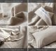 Bedding Duvet Cover Set 100% Washed Cotton Linen Like Textured Breathable Durable Soft Comfy (Tannish Linen Grey, Queen)